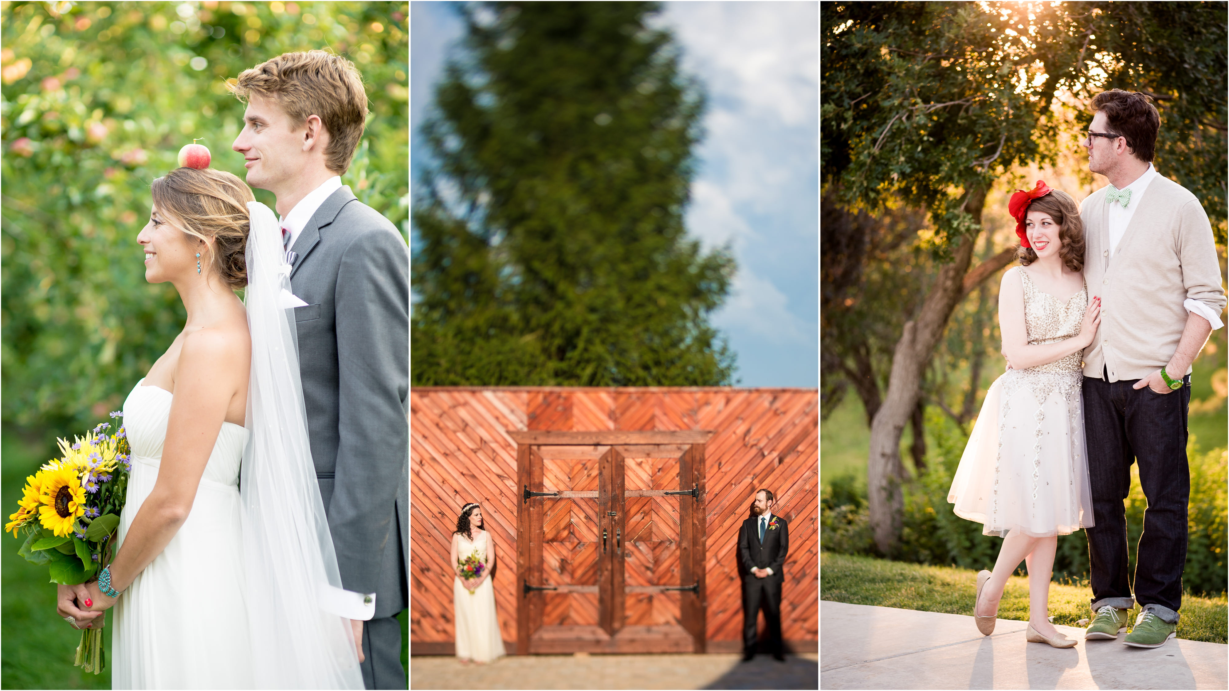 Hip wedding couples portraits