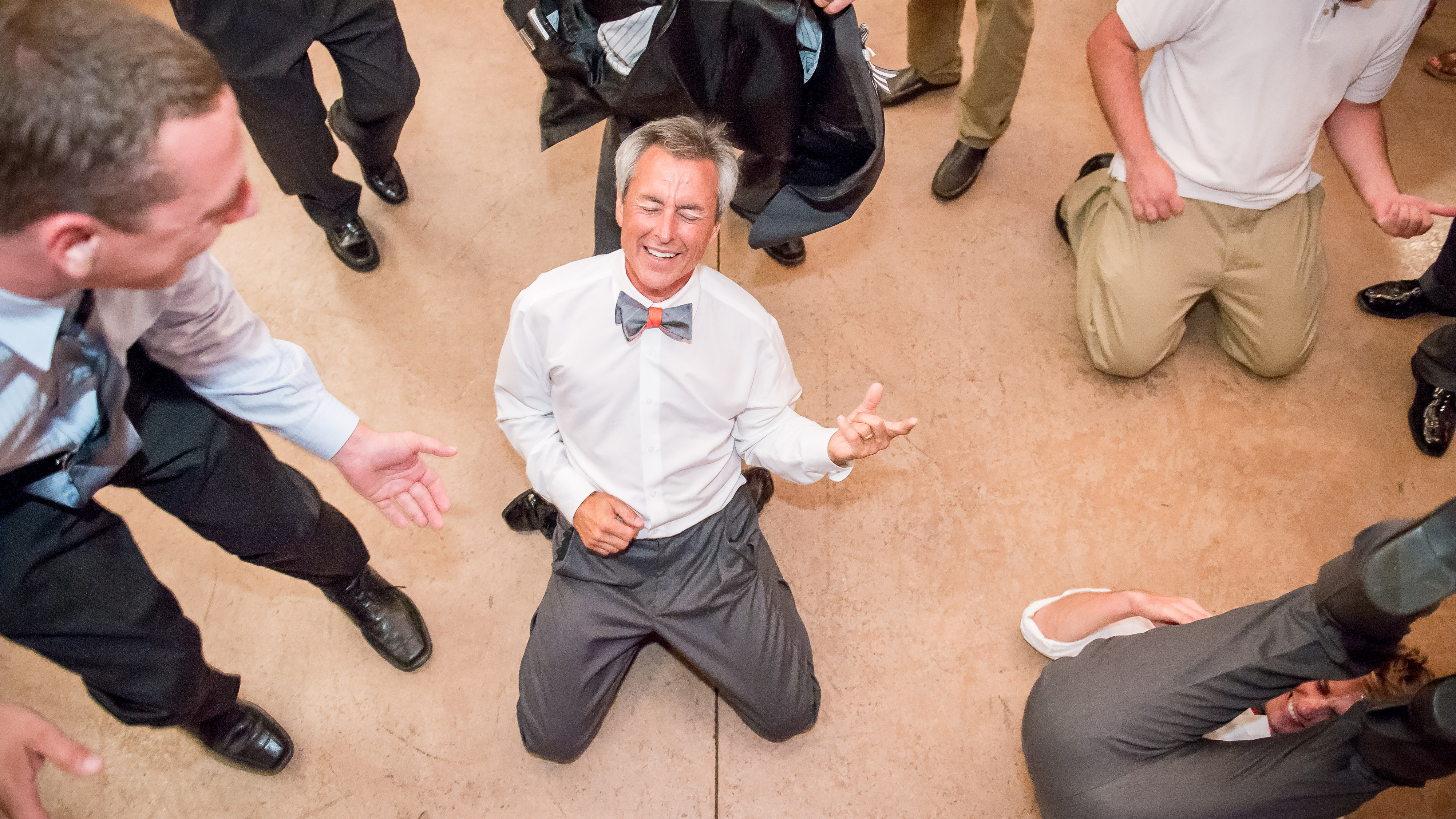 Funny Dads on the Dancefloor at a wedding