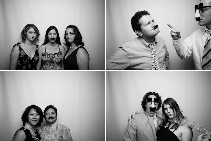 JMPhotobooth2 Josh and Mika's Funny Moustache Photobooth from their Bloomington Wedding