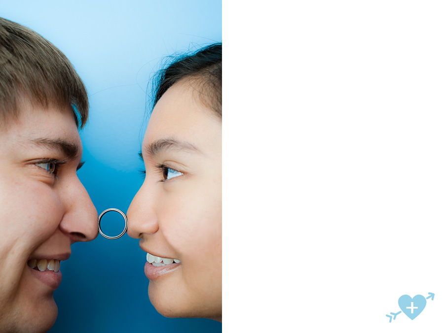 silly engagement photography