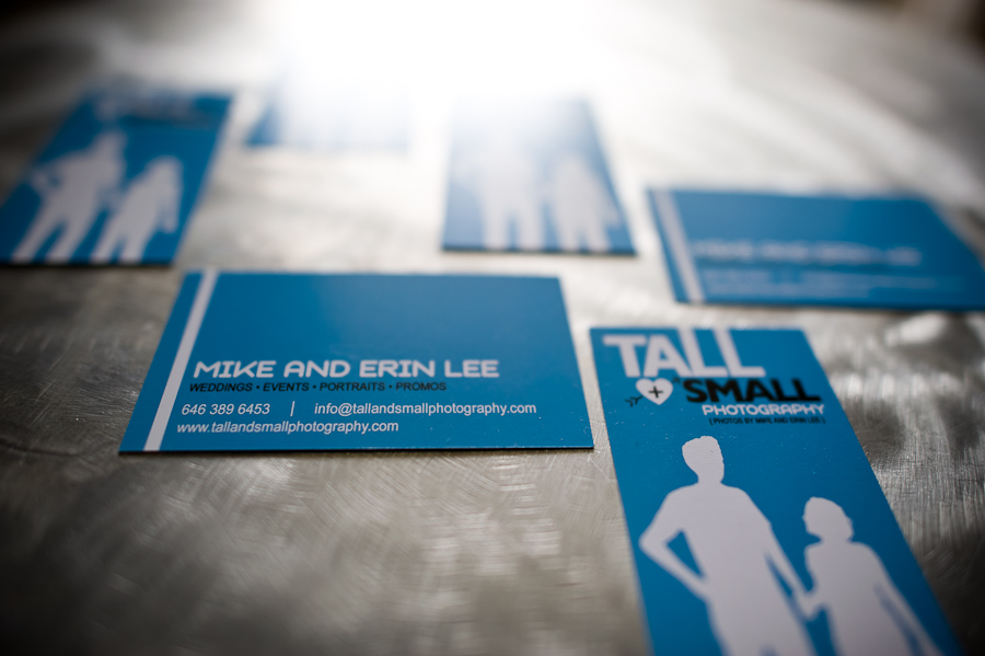 Tall and Small Photography Business Cards