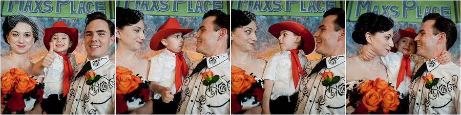 funny honky tonk country western family at wedding