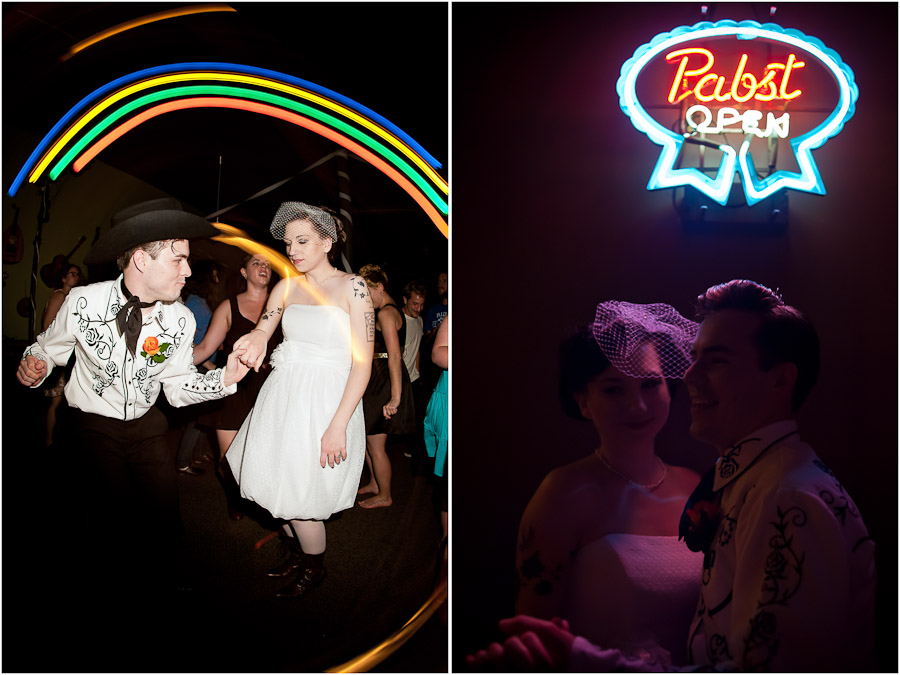 colorful and fun wedding dance photos