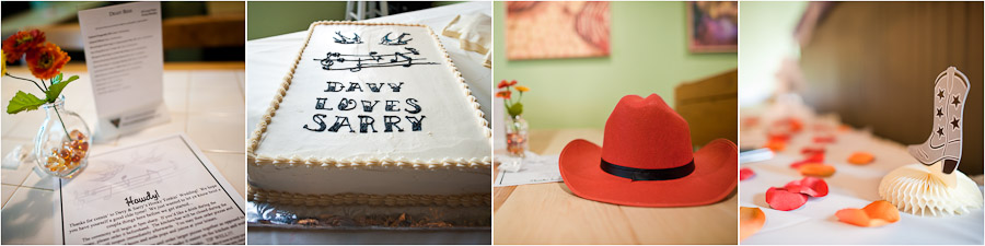 country western honky tonk wedding details