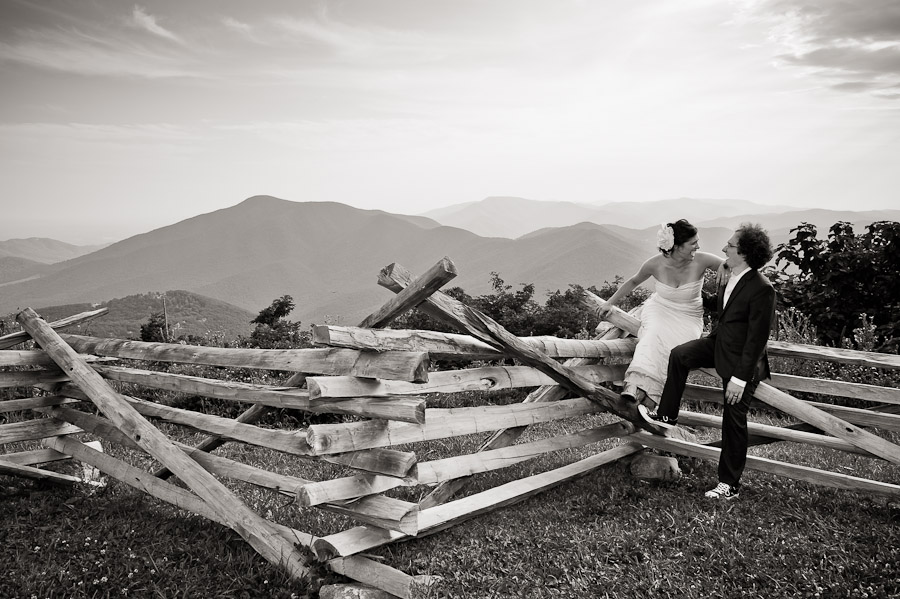 Wintergreen-Virginia-Wedding-Photography-15 bride and groom over blue ridge mountains