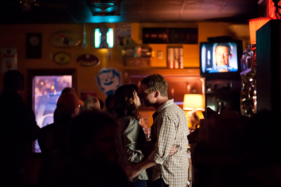 Louisville-Engagement-Photography-Antique-Dogs-Bar-Bookstore-16 Engagement Photos at Bar