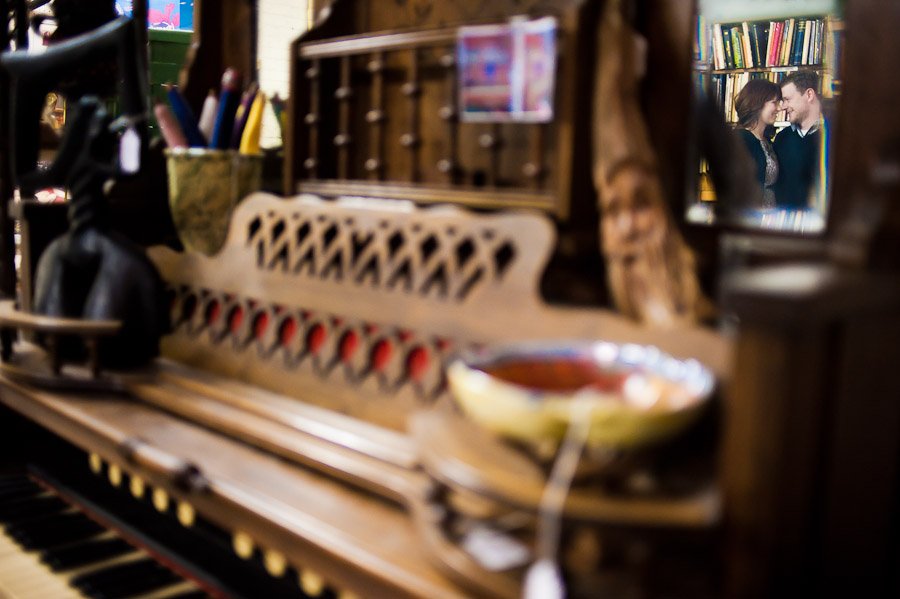 Louisville-Engagement-Photography-Antique-Dogs-Bar-Bookstore-5 Antiques Engagement Session