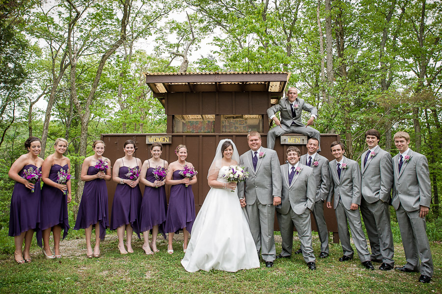 Spring-Mill-Inn-State-Park-Wedding-Photography-Ashley-Wes-11 Funny formal bridal party photo