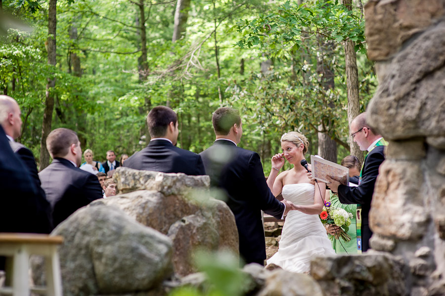 Orkney-Springs-Shrine-Mont-Wedding-Photography-Lori-Will-15 Sweet moment during outdoor wedding ceremony