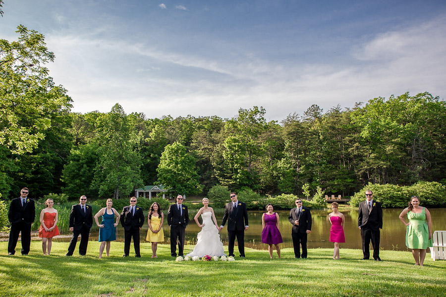 Orkney-Springs-Shrine-Mont-Wedding-Photography-Lori-Will-17 Colorful Wedding Bridal Party