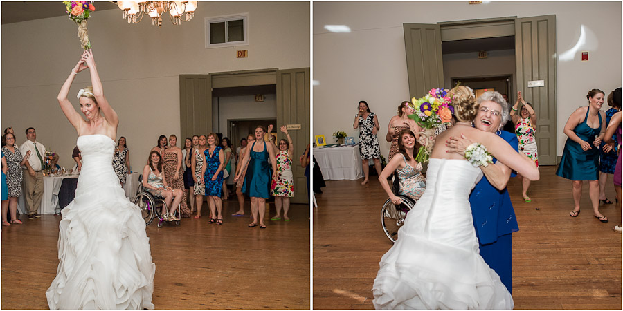 Orkney-Springs-Shrine-Mont-Wedding-Photography-Lori-Will-26 Funny bouquet toss result!