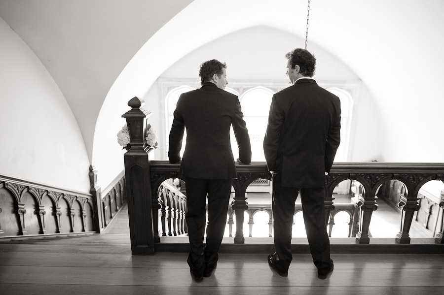 laurel-hall-indianapolis-wedding-photography-amy-jay-05 Sweet groomsmen moment at Laurel Hall, Indianapolis, Indiana