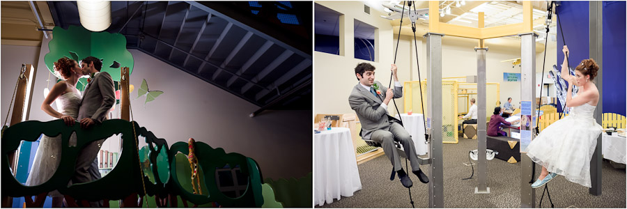 WonderLab-Wedding-Photography-Bloomington-Indiana-Austin-Molly-18 Fun Children's Museum Wedding Portraits