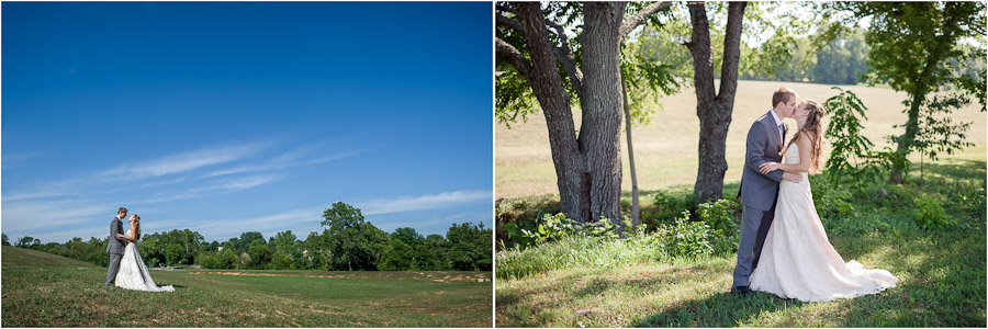 Bloomington colorful outdoor wedding portraits
