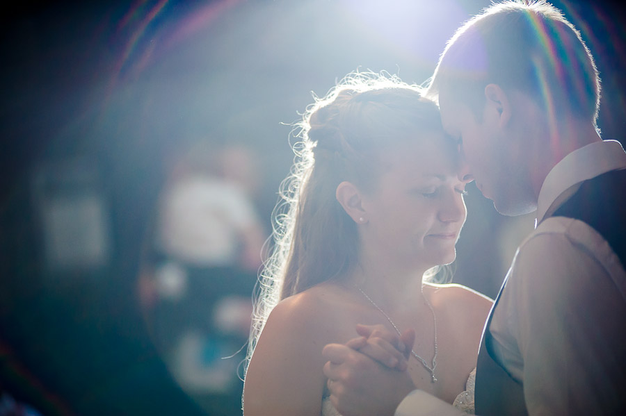 Romantic first dance photo in Bloomington