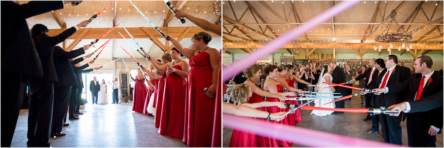 Star Wars Light Sabre Wedding Entrance