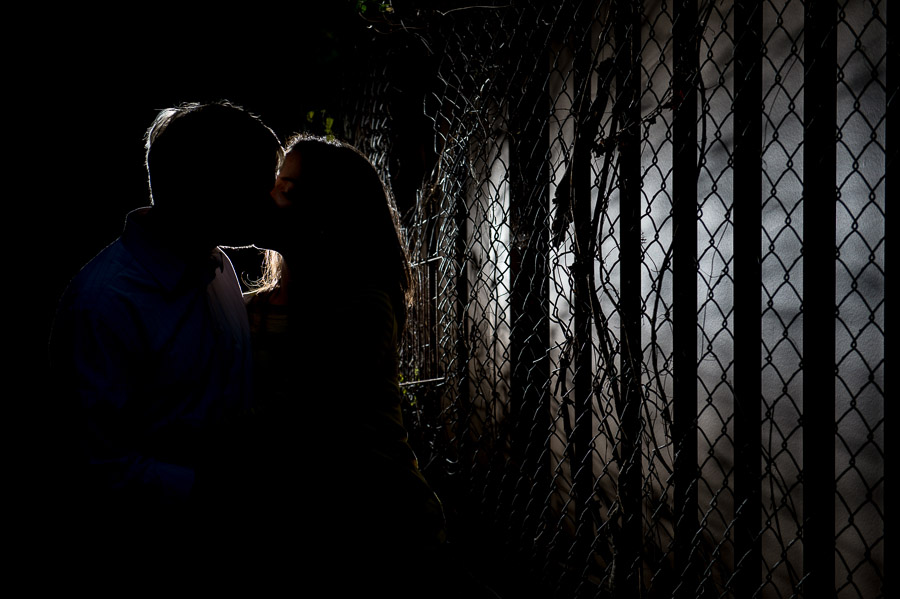 DC-engagement-photography-Meridian-Hill-Park-Doug-Katie-07 Urban, edgy nighttime portrait in alley in Washington, DC