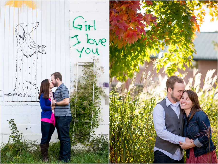 Bloomington-Engagement-Wedding-Photography-Downtown-Erin-Matt-06 Fun and whimsical engagement photography Bloomington IN