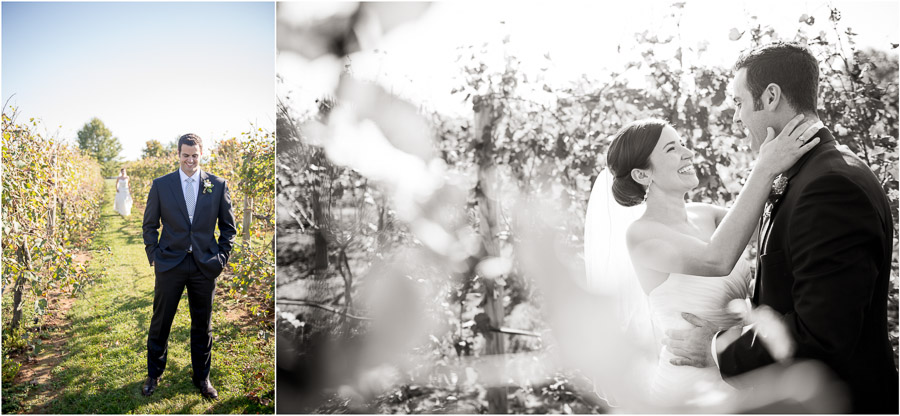 Charlottesville-Wedding-Photography-King-Family-Vineyards-Jess-Dave-04 Romantic and sweet first look in grape vines at King Family Vineyard