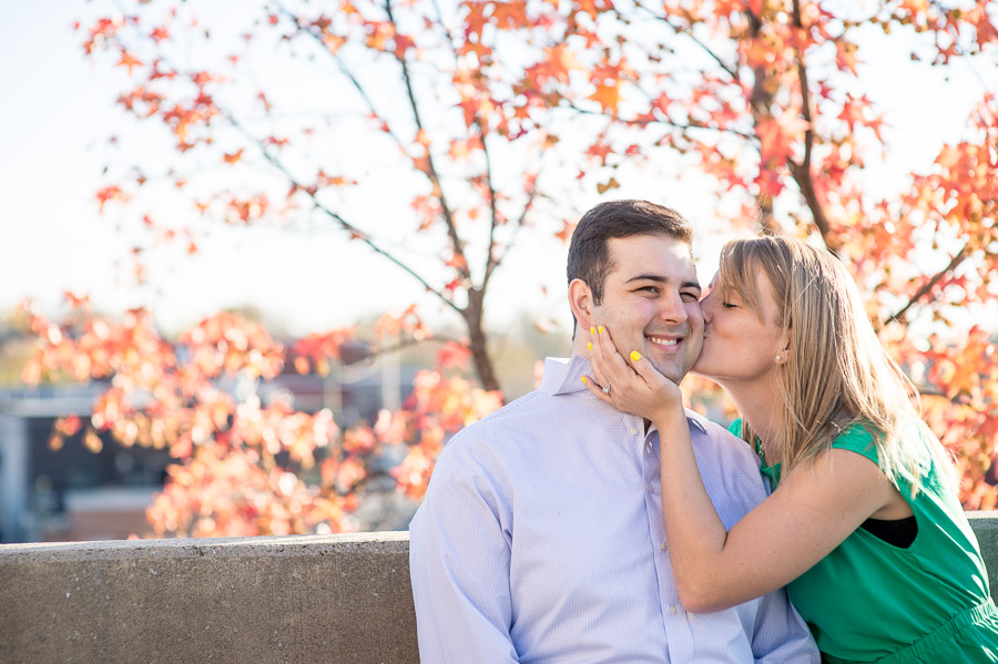 Bloomington-Indiana-University-Engagement-Photography-Lydia-John-04 Beautiful fall engagement pics in downtown Bloomington, Indiana