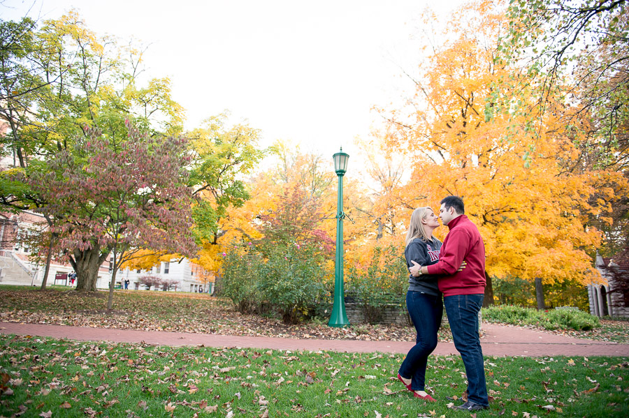 Bloomington-Indiana-University-Engagement-Photography-Lydia-John-06 Beautiful and fun engagement photos on IU campus in Bloomington