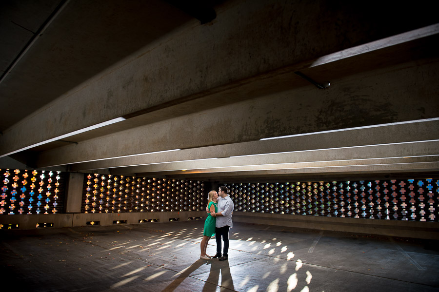creative, hip, and colorful bloomington engagement photos
