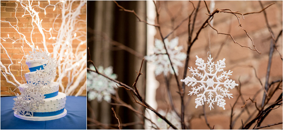 Columbus-Indiana-Wedding-Photography-Factory-12-Event-Loft-Randy-Liz-09 Snowflake Wedding Cake