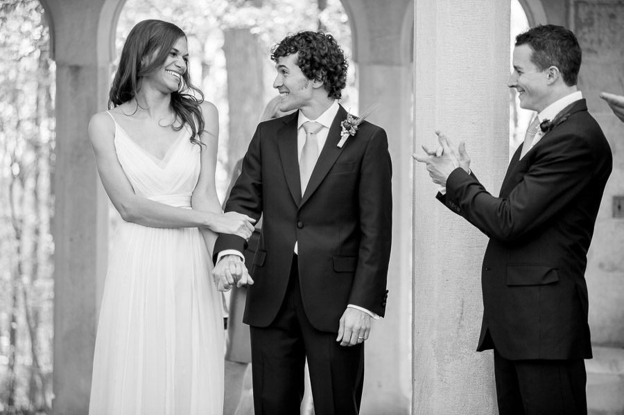 Indiana-University-Bloomington-Wedding-Marcus-Samantha-05 Sweet wedding photo after Indiana University campus ceremony
