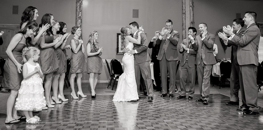 Indianapolis-Purgatory-Golf-Club-Noblesville-Wedding-Photography-Steph-Drew-12 touching, sweet wedding bridal party moment at purgatory golf club indiana