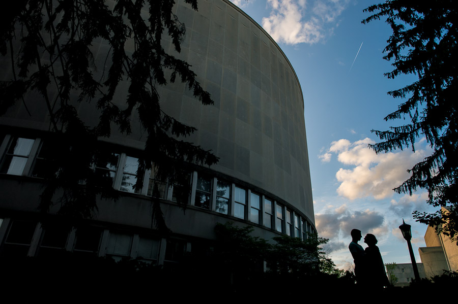 Creative, artsy engagement photos in Bloomington, Indiana