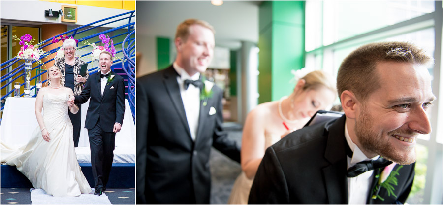 Indianapolis-Childrens-Museum-Wedding-Photography-Rebecca-Nathan-14 Funny wedding moments at Indianapolis Children's Museum