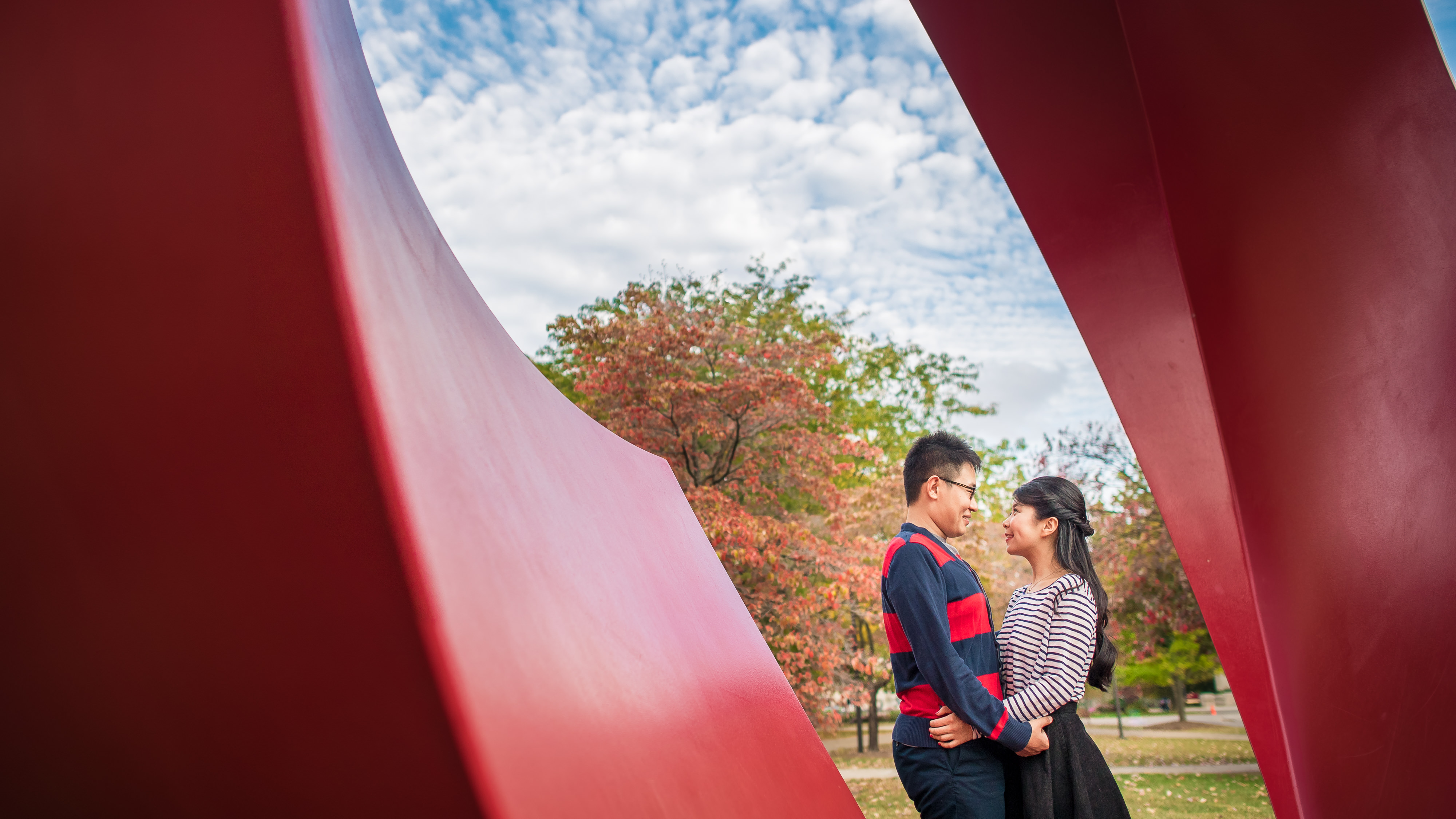 Cute and modern engagement photos