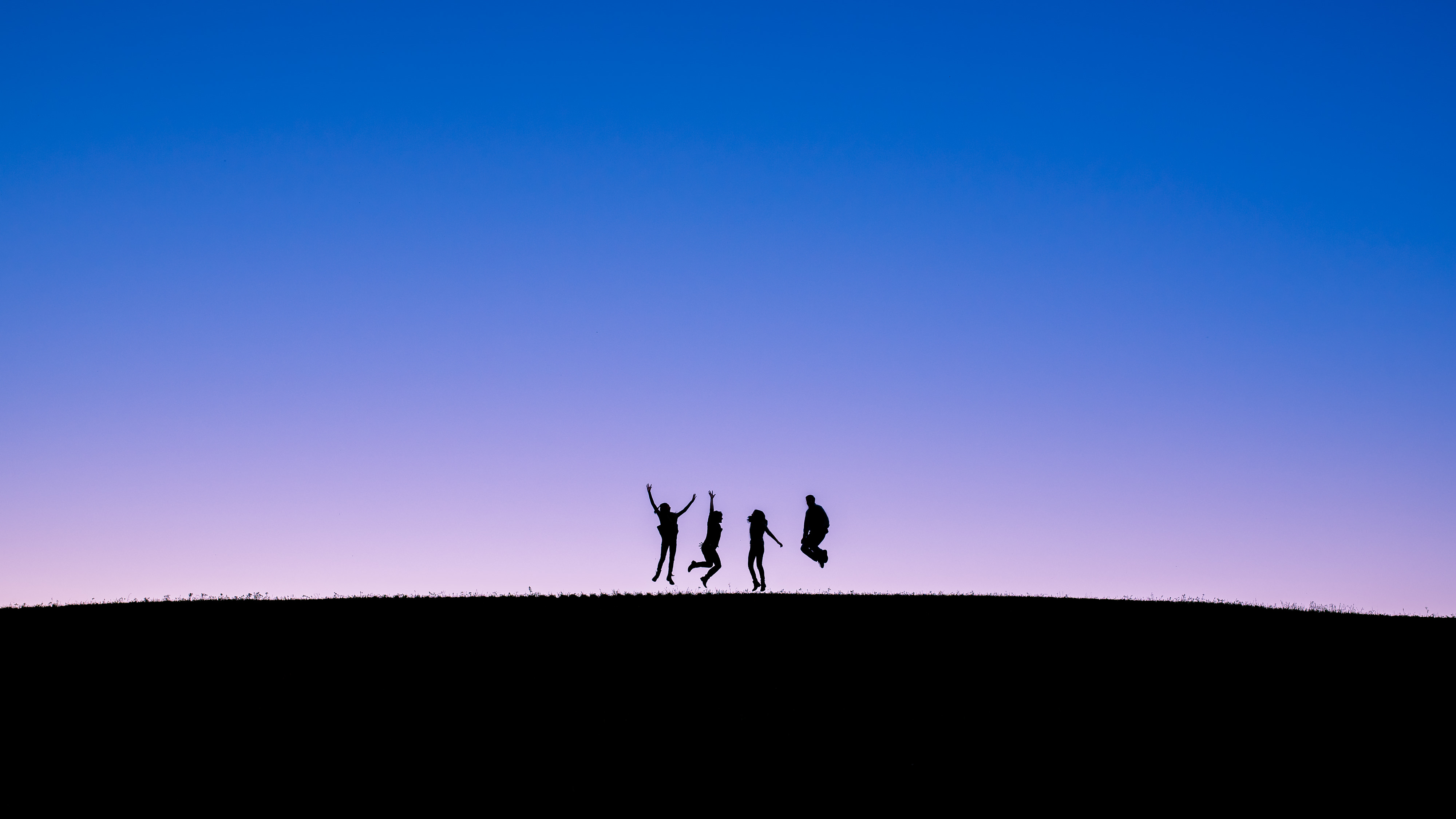 Minimalist silhouette family photos