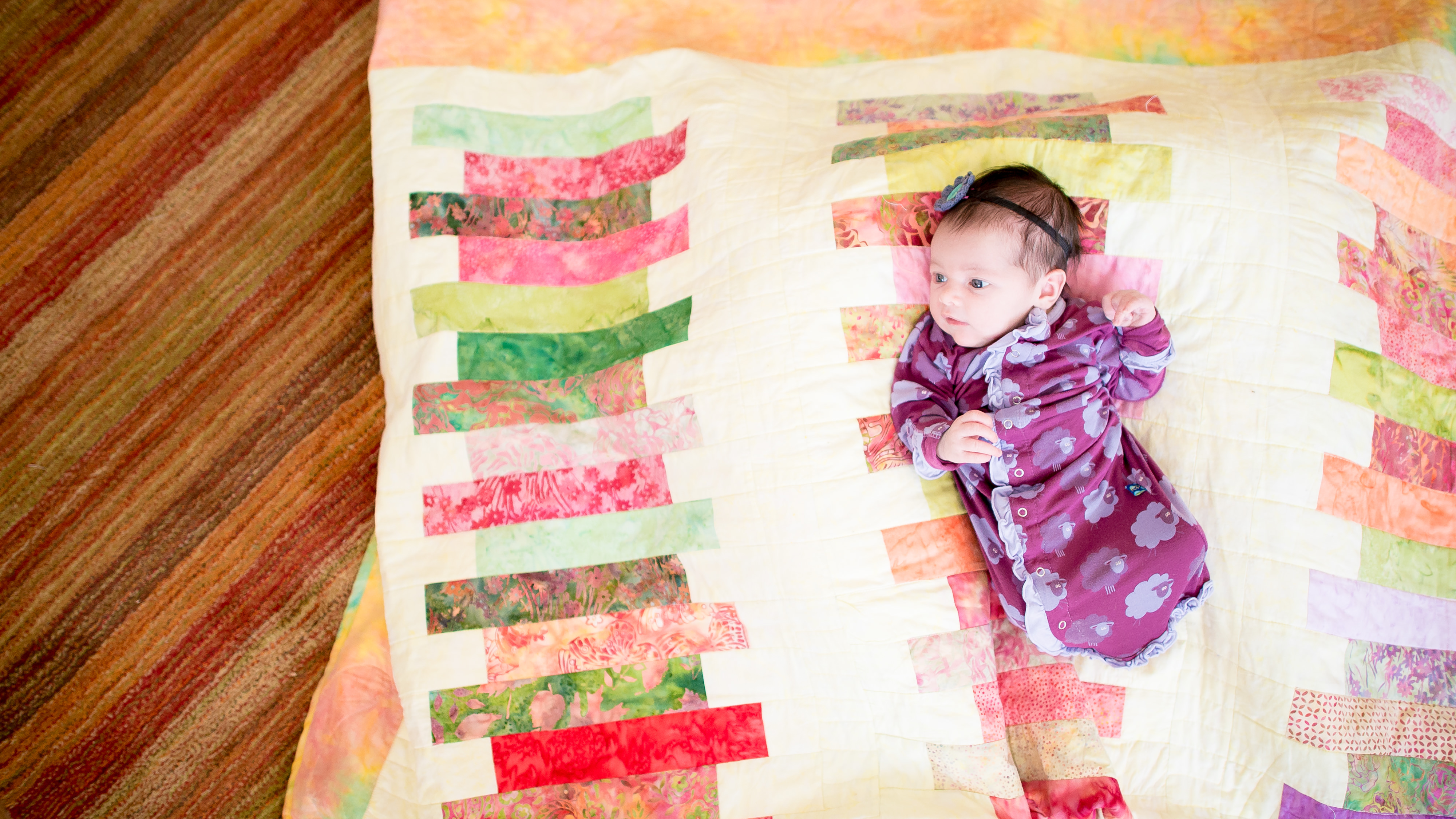 colorful and modern baby photography