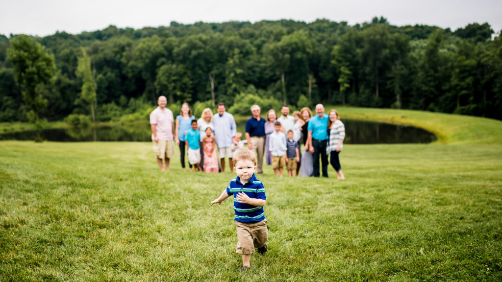fun moments even during formal family photos!