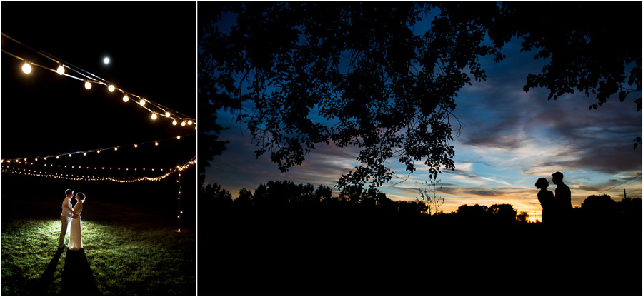 mustard-seed-gardens-wedding-photography-indiana-jen-tyler-18 romantic and creative nighttime sunset photos of bride and groom at Indiana farm outdoor wedding