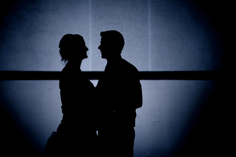 Indianapolis-Marriott-North-Indiana-Wedding-Ashleigh-Jake-09 romantic, creative silhouette of bride and groom at Indianapolis, Indiana wedding