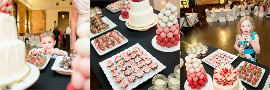 Sanctuary-on-Penn-Indianapolis-Wedding-Photography-Amy-Aaron-06 Cool wedding desserts, Two Sisters, Indy