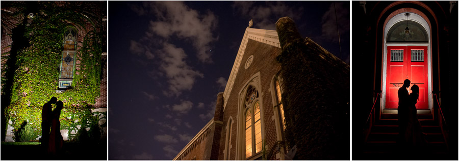 Sanctuary-on-Penn-Indianapolis-Wedding-Photography-Amy-Aaron-09 Cool backlit night wedding portraits, TALL + small