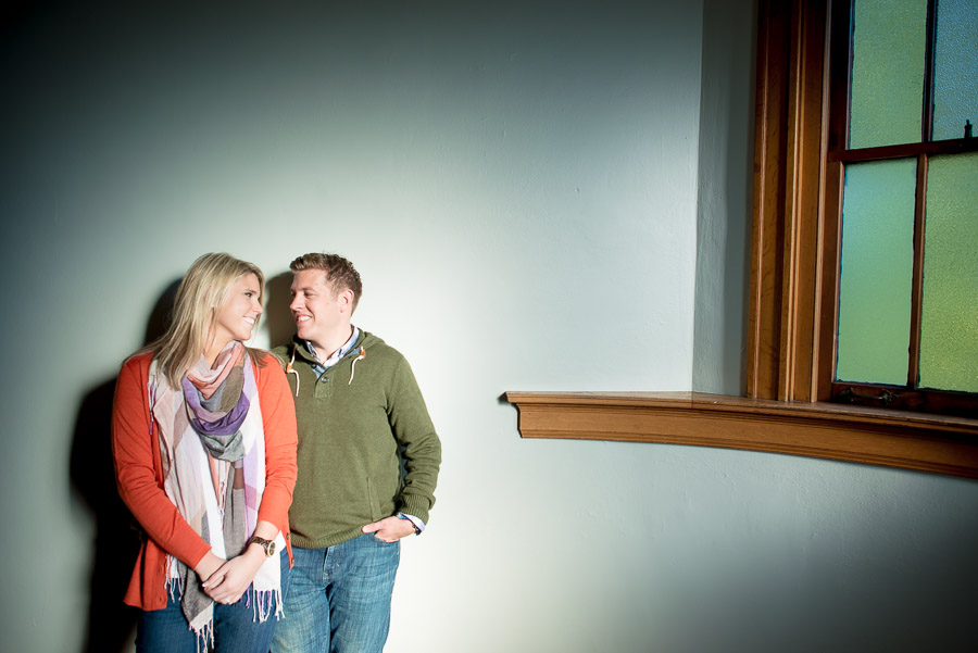 fountain-square-indianapolis-childrens-museum-engagement-photography-matt-lindsay-02 colorful and unique engagement photography at The Manor venue at the Indianapolis Children's museum