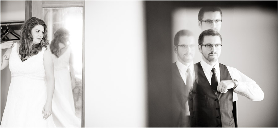creative, stunning, black and white portraits of bride and groom at Showers Inn, Bloomington