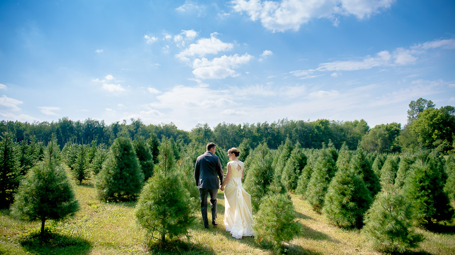 Bloomington-Indianapolis-Wedding-Photographers-2013-Favorite-Photos-of-the-Year-11 Fun bride and groom at Dull's Tree Farm wedding in Indianapolis, Indiana