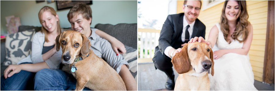 Bloomington-Indianapolis-Wedding-Photographers-2013-Favorite-Photos-of-the-Year-16 Dogs in engagement photos, dogs in wedding photos. Go dogs!