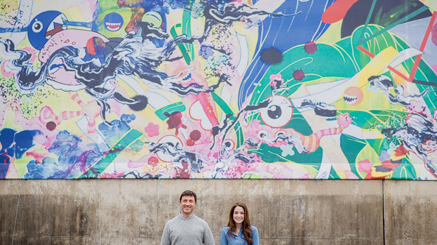Bloomington-Indianapolis-Wedding-Photographers-2013-Favorite-Photos-of-the-Year-02 Fun and colorful graffiti at downtown Richmond, Virginia engagement shoot