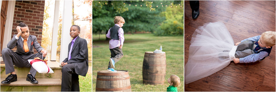 Bloomington-Indianapolis-Wedding-Photographers-2013-Favorite-Photos-of-the-Year-25 Cute little boy wedding guests, relaxing, jumping, and trying on tutus!
