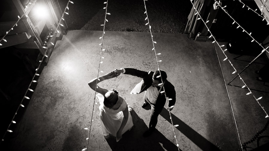 Bloomington-Indianapolis-Wedding-Photographers-2013-Favorite-Photos-of-the-Year-29 Dramatic black and white first dance photography at an Indiana barn wedding