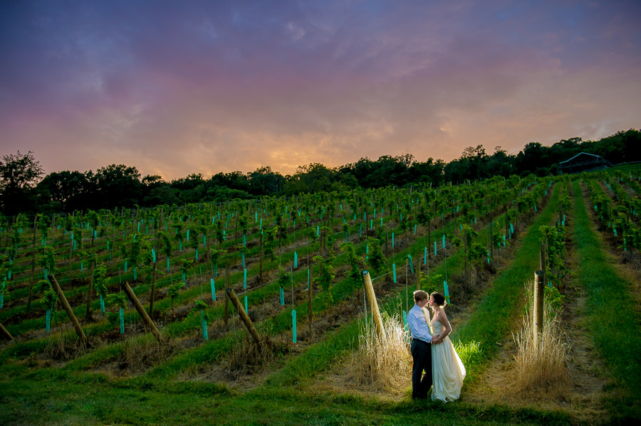 Bloomington-Indianapolis-Wedding-Photographers-2013-Favorite-Photos-of-the-Year-74 Colorful, beautiful sunset at Leesburg, VA winery wedding by TALL + small Photography