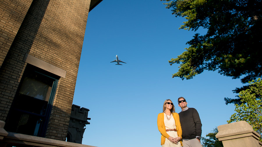 Bloomington-Indianapolis-Wedding-Photographers-2013-Favorite-Photos-of-the-Year-08 Airplane and sunglasses! Fun engagement at Indianapolis Children's Museum.