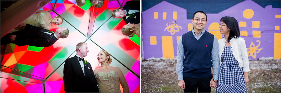 Bloomington-Indianapolis-Wedding-Photographers-2013-Favorite-Photos-of-the-Year-09 Colorful and quirky wedding and engagement photos at the Indy Kids Museum and downtown Bloomington.