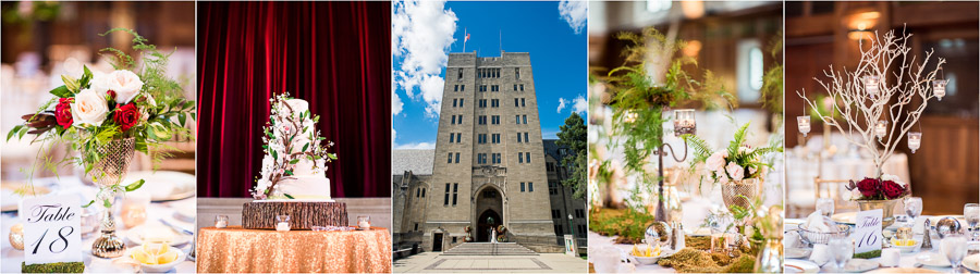 Indiana University Alumni Hall Wedding Photography and Details